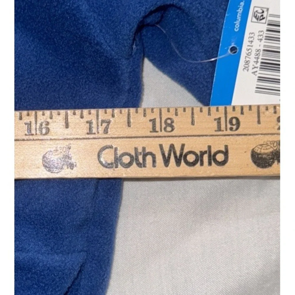 Columbia Youth Med Sequoia Grove Half Zip‎ Fleece, Mountain Blue/Collegiate Navy